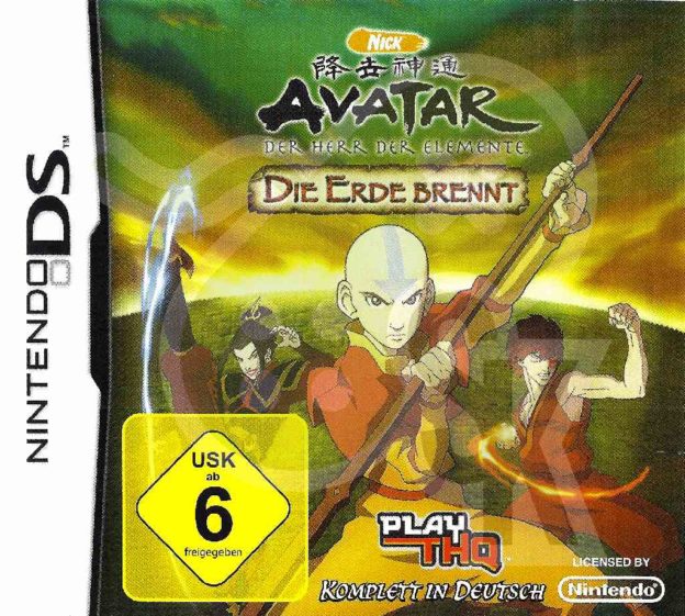 Avatar der Herr der Elemente Die Erde brennt Spiele und